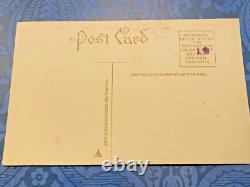 Vintage Gibson Sepia RARE Antique Halloween Postcard Little Boy JOL