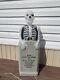 Vintage Grave Tombstone Skeleton Halloween Blow Mold 27 Super Rare