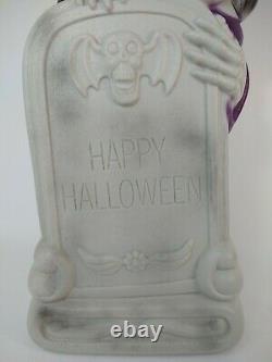 Vintage Grave Tombstone Skeleton Halloween Blow Mold 27 Super Rare