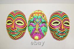 Vintage HALCO ZODIAC Halloween Mask Lot Gemini Rare HTF Neon Psychedelic 1960s