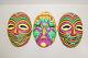 Vintage Halco Zodiac Halloween Mask Lot Gemini Rare Htf Neon Psychedelic 1960s