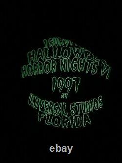 Vintage HALLOWEEN HORROR NIGHTS Staff 1997 Universal Studios T Shirt XXL Rare