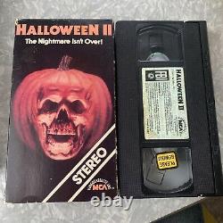 Vintage Halloween 2 VHS MCA rainbow Stereo Tested Michael Myers RARE Horror