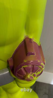 Vintage Halloween ALIEN Blow Mold 36 Green Space Doomsday Ray Gun RARE WORKS