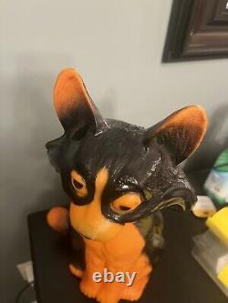 Vintage Halloween Cat Blow Mold. RARE Holiday Decoration