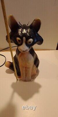 Vintage Halloween Cat Blow Mold. RARE made in canada