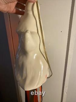 Vintage Halloween Chain Hanging Ceramic Ghost Light with streamers Rare & UNIQUE