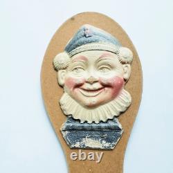 Vintage Halloween Dual-sided Clapper Noisemaker Clown Germany 1920's Very Rare