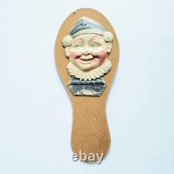 Vintage Halloween Dual-sided Clapper Noisemaker Clown Germany 1920's Very Rare