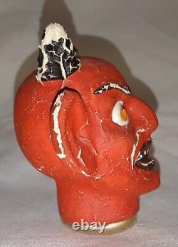 Vintage Halloween German Candy Container 1920's RARE Devil Head
