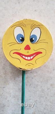 Vintage Halloween German Jack O Lantern Shaker Noisemaker 1920's Rare Find