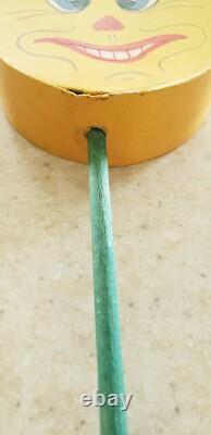 Vintage Halloween German Jack O Lantern Shaker Noisemaker 1920's Rare Find