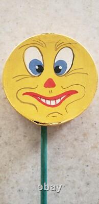Vintage Halloween German Jack O Lantern Shaker Noisemaker 1920's Rare Find