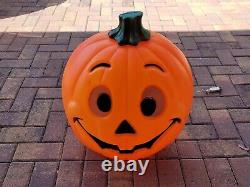 Vintage Halloween Grand Venture Blow Mold 24 Jack O Lantern Pumpkin 1997 Rare