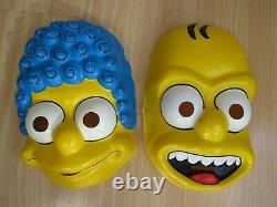 Vintage Halloween MARGE & HOMER Simpsons costume BEN COOPER USA 1989 mask RARE