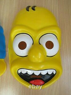 Vintage Halloween MARGE & HOMER Simpsons costume BEN COOPER USA 1989 mask RARE