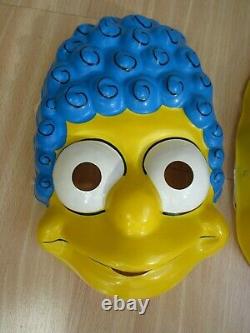 Vintage Halloween MARGE & HOMER Simpsons costume BEN COOPER USA 1989 mask RARE