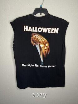 Vintage Halloween Michael Myers Shirt Adult XL Purely & Simply Evil RARE CUTOFF