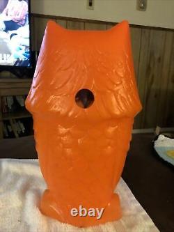 Vintage Halloween Owl Blow Mold Light- Excellent Used Condition. RARE PIECE