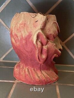 Vintage Halloween Paper Mache Pulp DEVIL Lantern RARE F. N. Burt 1930's