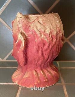 Vintage Halloween Paper Mache Pulp DEVIL Lantern RARE F. N. Burt 1930's