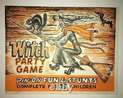 Vintage Halloween Rare HTF 1965 Witch Party Game No. 301 Special Game Company