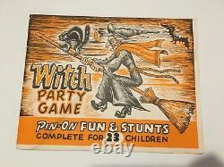 Vintage Halloween Rare HTF 1965 Witch Party Game No. 301 Special Game Company