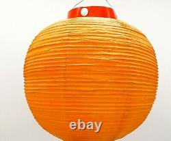 Vintage Halloween Smiling Pumpkin Honeycomb Paper Lantern 1920s 1960s RARE