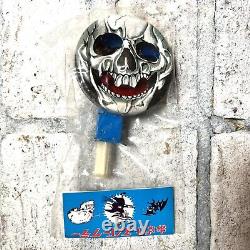 Vintage Halloween Spark Toy Skull Skeleton Litho Sparkler 60s Japan Tin NIP RARE