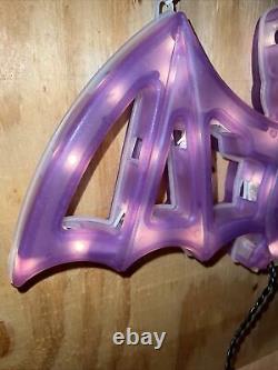Vintage Halloween Spooky Bat Silhouette 3-D Double Sided Electric 17 RARE
