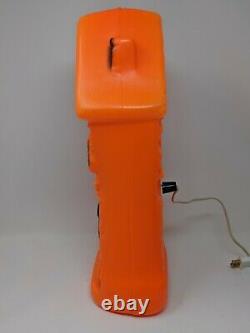 Vintage Halloween plastic Blow Mold Light Up Rare Haunted House Mansion 16.5