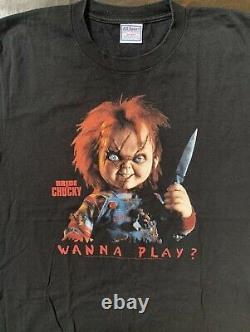 Vintage Horror Bride Of Chucky Adult Shirt! Size L! Super Rare! U. S. Seller