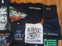 Vintage Horror Movie Shirt Lot Of 13 Gore Cult Horror Double Sided Rare