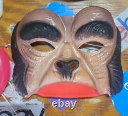 Vintage King Kong 1970s Ben Cooper Costume Disguise In Bag Fangs Wig Mask Rare