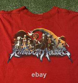 Vintage Kingdom Hearts Shirt Disney Game Final Fantasy Mickey Halloween Red RARE