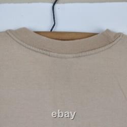 Vintage Leigh Ramsdell Shirt XL Beige Play Clothes Swiss Army Ant BMX Rare 90s