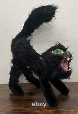 Vintage Mario Chiodo Poseable Blinking Eyes Halloween Black Demon Cat SO RARE