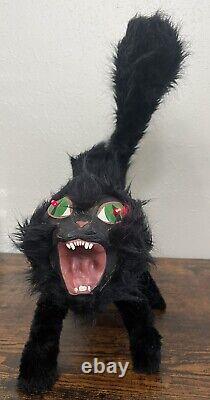 Vintage Mario Chiodo Poseable Blinking Eyes Halloween Black Demon Cat SO RARE