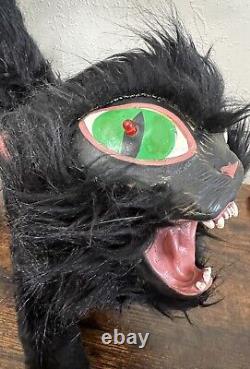 Vintage Mario Chiodo Poseable Blinking Eyes Halloween Black Demon Cat SO RARE