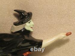 Vintage Michter's Whiskey Green Witch Decanter Rare Perfect Halloween Display