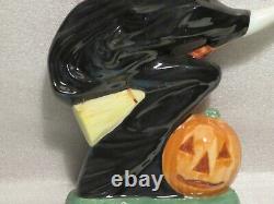 Vintage Michter's Whiskey Green Witch Decanter Rare Perfect Halloween Display