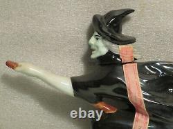 Vintage Michter's Whiskey Green Witch Decanter Rare Perfect Halloween Display