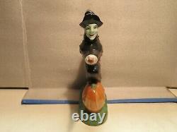 Vintage Michter's Whiskey Green Witch Decanter Rare Perfect Halloween Display