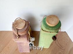 Vintage Midwest Cannon Falls Wood Potion Bottles Halloween Eye of Newt Toad Wart