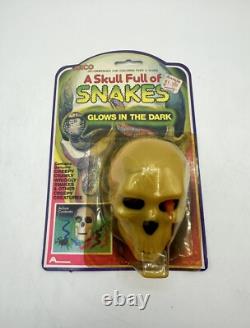 Vintage NOS 1983 ARCO A Skull Full of Snakes Halloween Horror Toy RARE