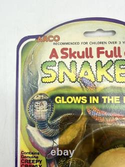 Vintage NOS 1983 ARCO A Skull Full of Snakes Halloween Horror Toy RARE