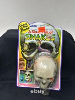 Vintage NOS 1983 ARCO A Skull Full of Snakes Halloween Horror Toy VERY RARE! #3