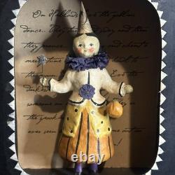 Vintage Nicole Sayre Retired Merry Halloween Shadow Box Rare Collectible