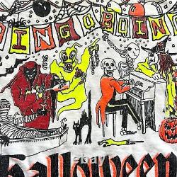 Vintage Oingo Boingo Alive Halloween Party 89 Irvine Meadows Tee Small White