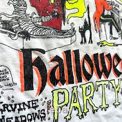 Vintage Oingo Boingo Alive Halloween Party 89 Irvine Meadows Tee Small White